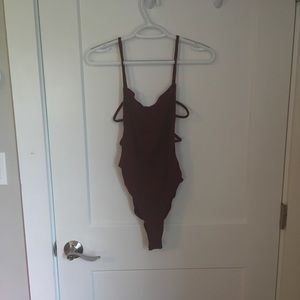 Maroon bodysuit